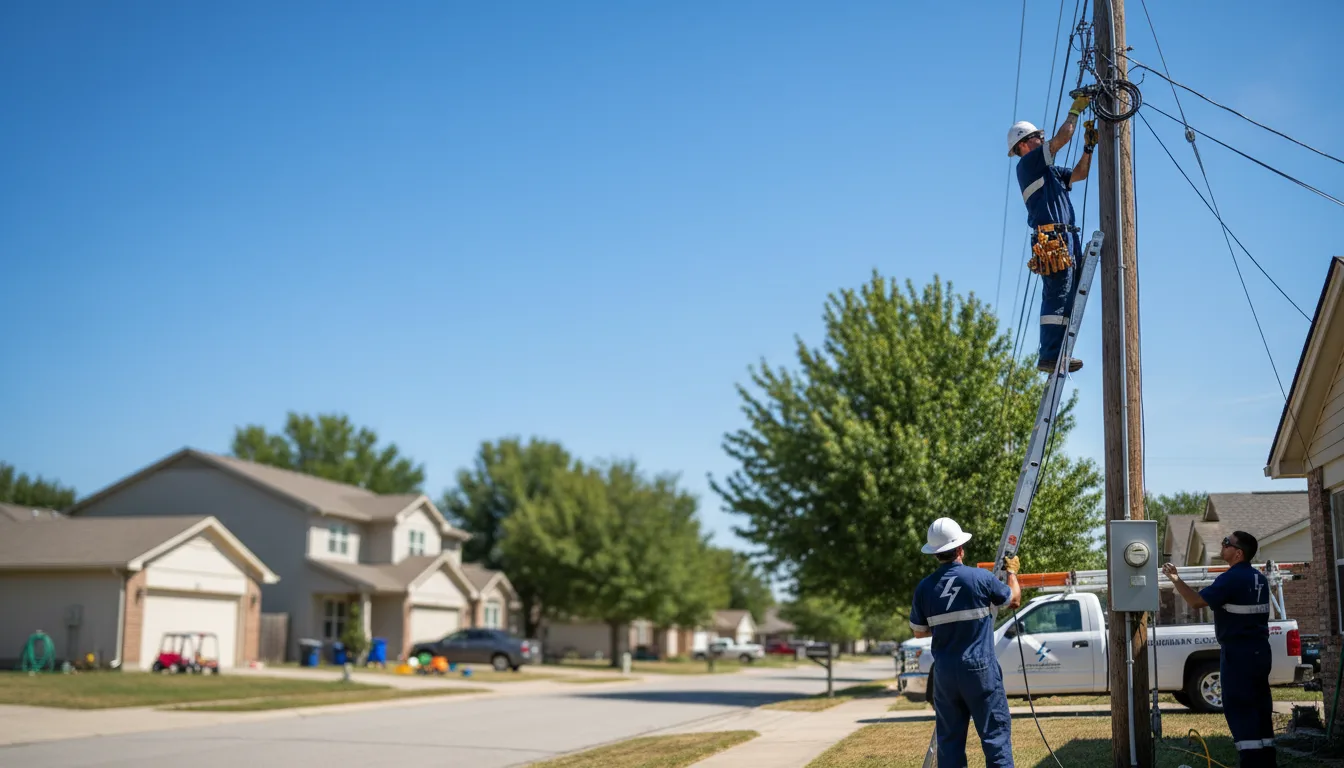 Residential electrician providing installation services in Hephzibah, GA